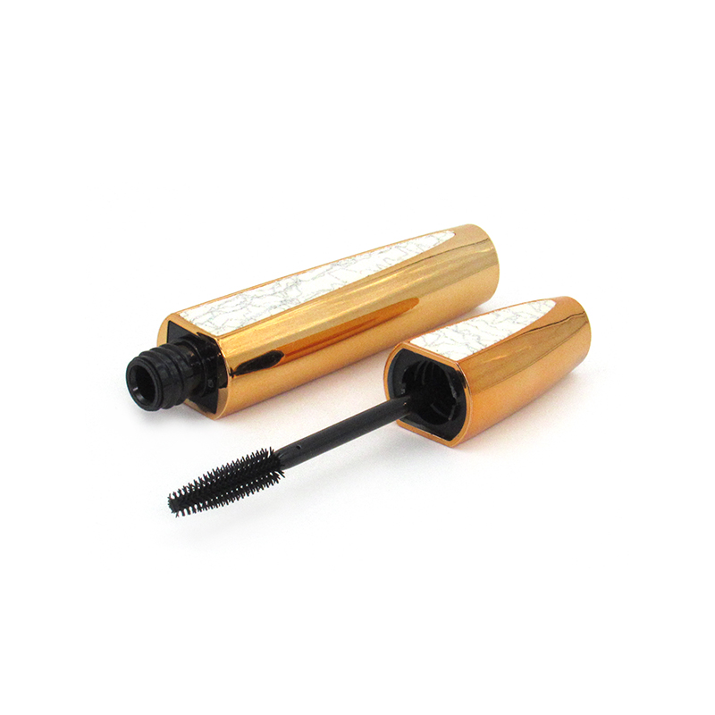 Chinese manufacturers 10ml gold plastic empty mascara tube, fashion cosmetics mascara packaging tube custom shell