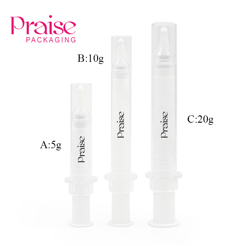 Direct sale by manufacturer cosmetic syringe 5g/10g/20g vacuum eye cream bottle, essence ultrasonic knife water needle packaging