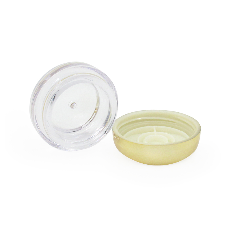 Available custom in Various Colors and Logos 15g empty cosmetic bottle, round transparent leak-proof plastic cream container jar