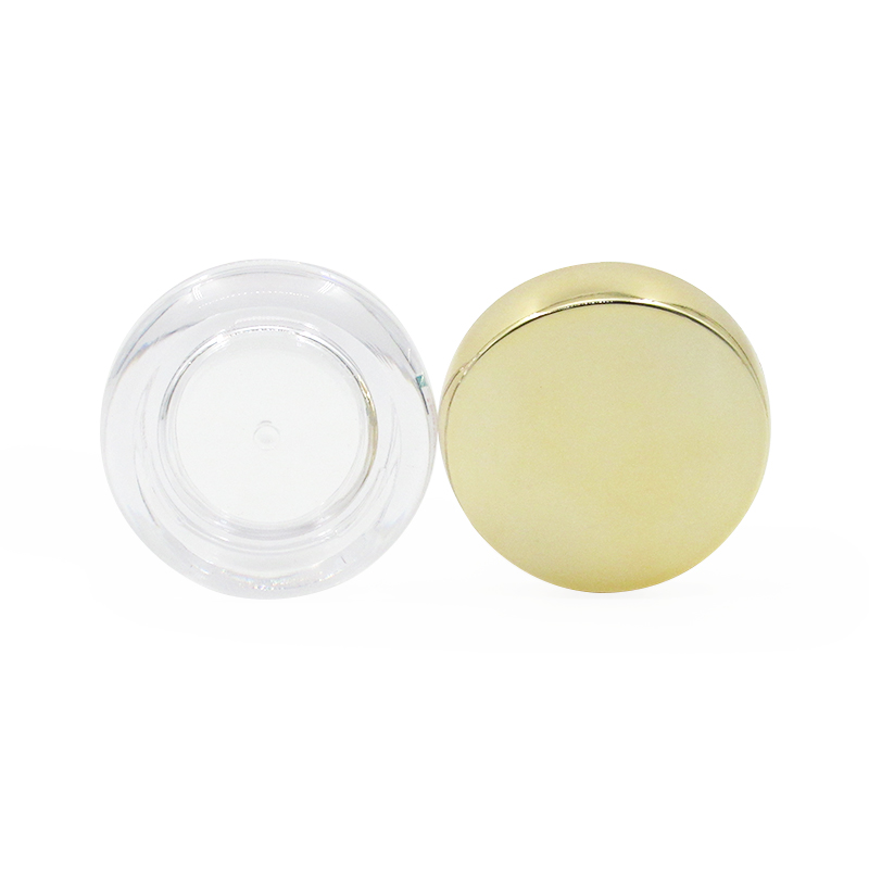 Available custom in Various Colors and Logos 15g empty cosmetic bottle, round transparent leak-proof plastic cream container jar