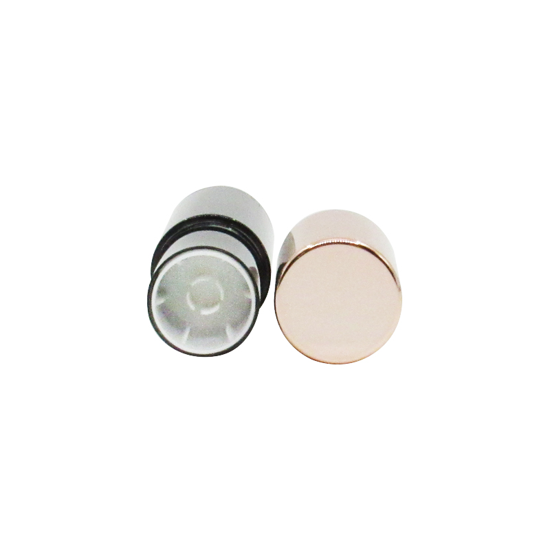 High quality smooth 2 in 1 plastic concealer container packaging, round two-head foundation tube with mirror and brush