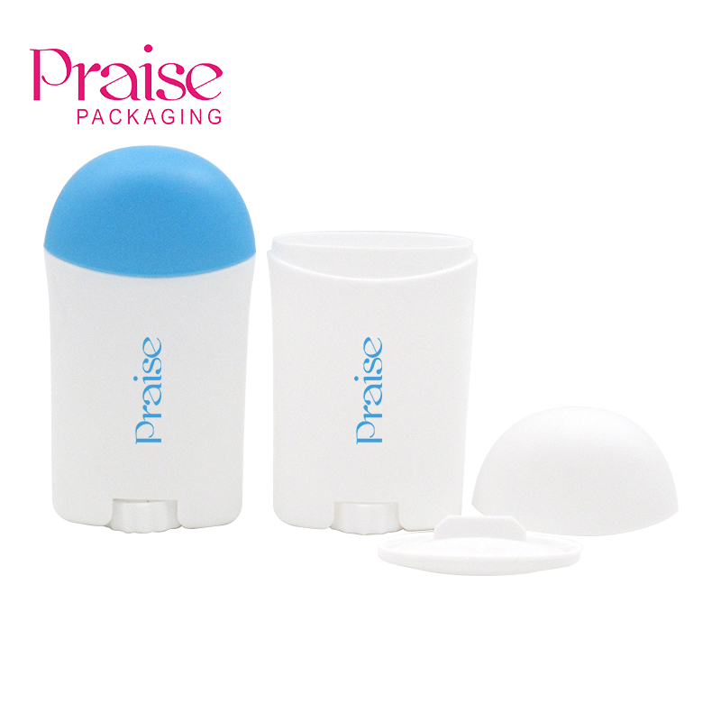 Manufacturers sell white cosmetics sunscreen stick plastic packaging 50g empty solid deodorant container packaging