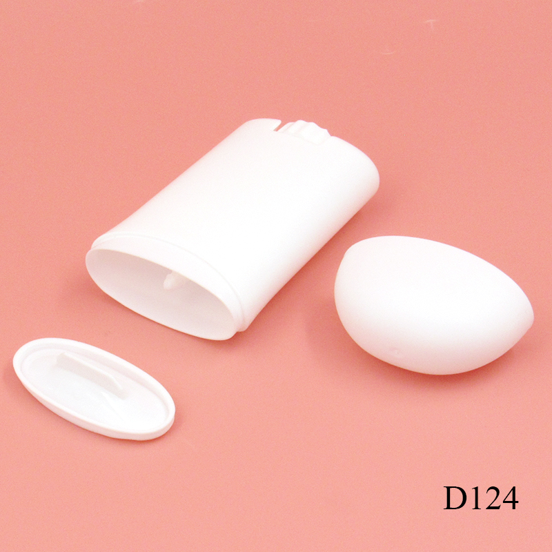 Manufacturers sell white cosmetics sunscreen stick plastic packaging 50g empty solid deodorant container packaging