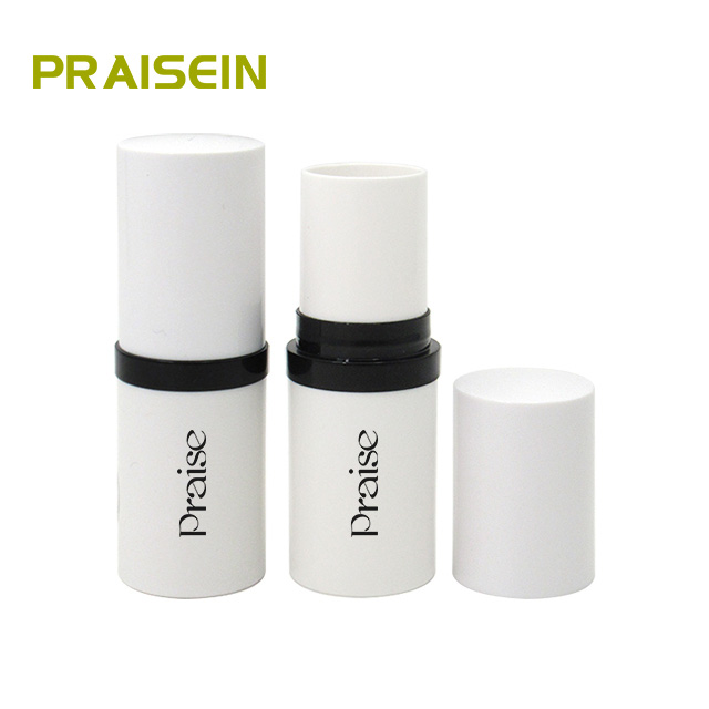 9g Lip balm plastic tube cosmetic packaging manufacturing wholesale white round concealer container with lid