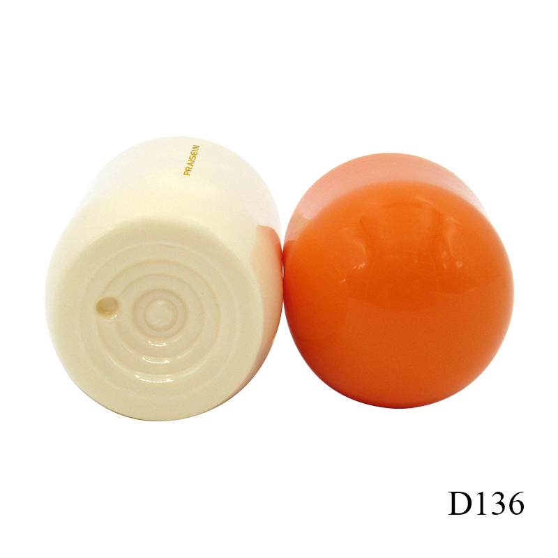 60ml round deodorant ball bottle manufacturers provide cosmetics perfume roll on plastic containers