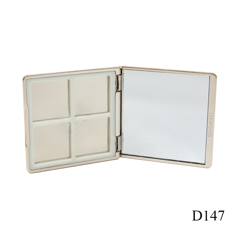 Cosmetic packaging wholesale square eyeshadow box plastic 4 color eyeshadow palette customization