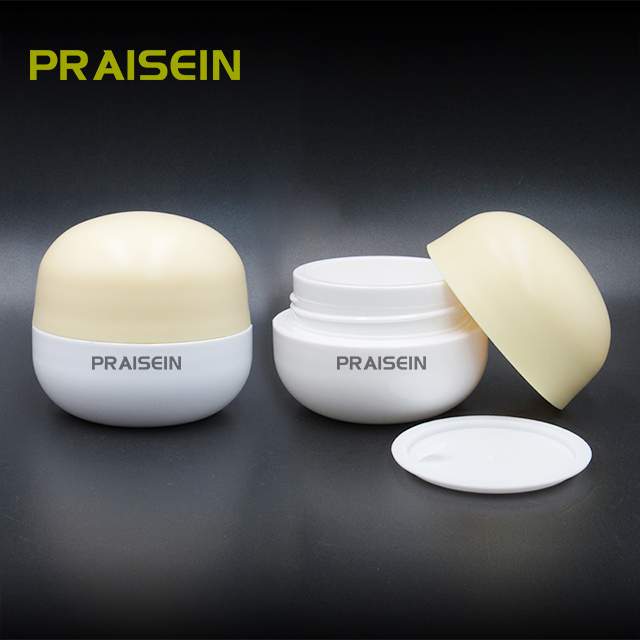 Factory custom plastic empty cream jar container jars can be replaceable inner bottle with 50g face cream jar