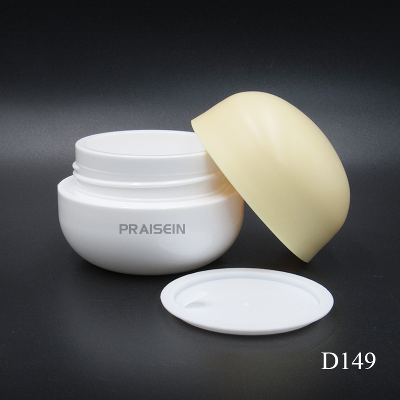 Factory custom plastic empty cream jar container jars can be replaceable inner bottle with 50g face cream jar