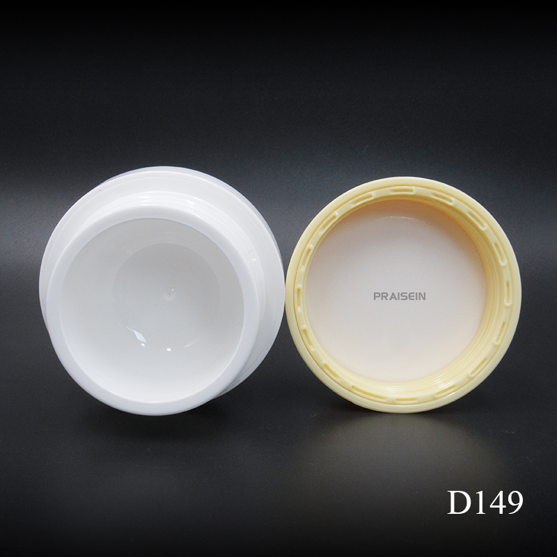 Factory custom plastic empty cream jar container jars can be replaceable inner bottle with 50g face cream jar