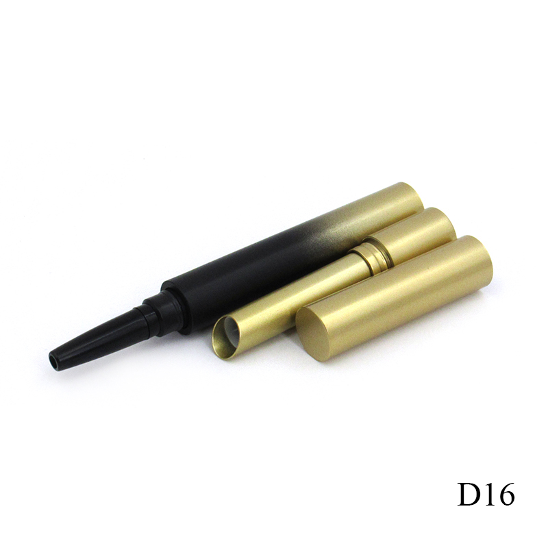 Portable plastic round lipstick tube, detachable 2 in 1 empty contouring foundation container tube custom cosmetic packaging