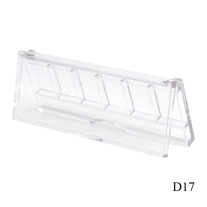 Cosmetic eye shadow case manufacturers sell rectangular 6 color empty clear eyeshadow palette plastic packaging