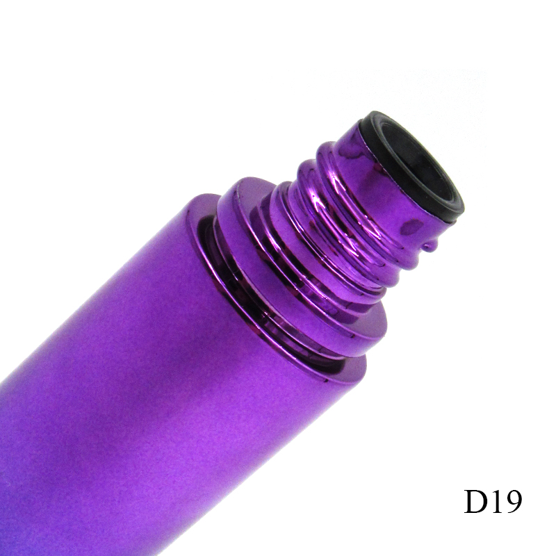 24ml mascara tube wholesale round gradient color spray plating plastic empty mascara packaging container printing logo