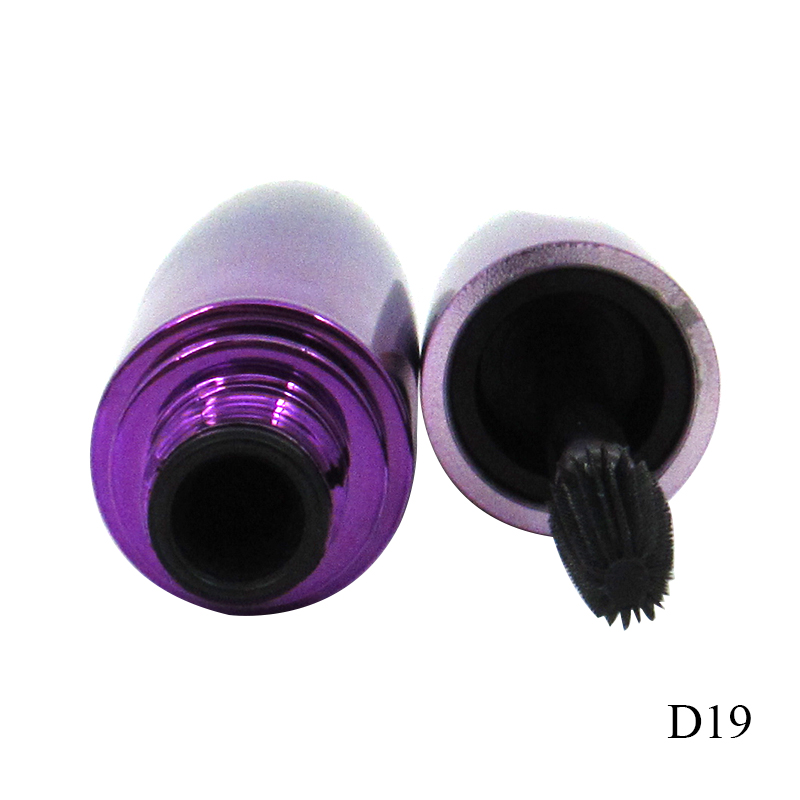 24ml mascara tube wholesale round gradient color spray plating plastic empty mascara packaging container printing logo