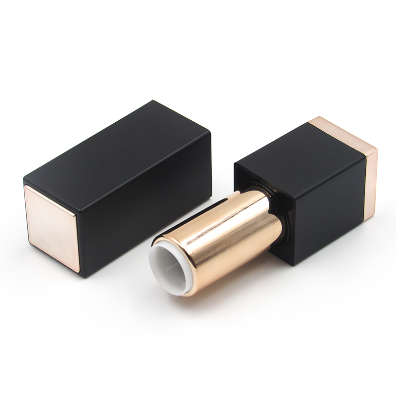 Hot sale makeup packaging lipstick square tube with Magnetic, plastic empty lip stick tube cosmetic container