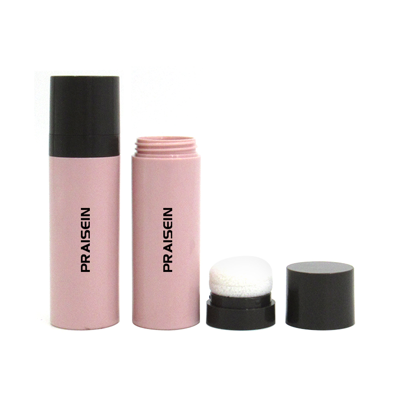 7g 10g plastic hair fluffy powder bottle with puff round empty cosmetic loose powder case