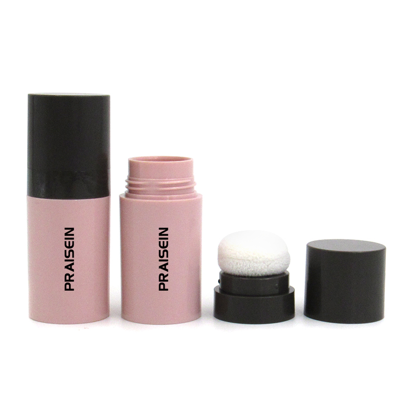 7g 10g plastic hair fluffy powder bottle with puff round empty cosmetic loose powder case