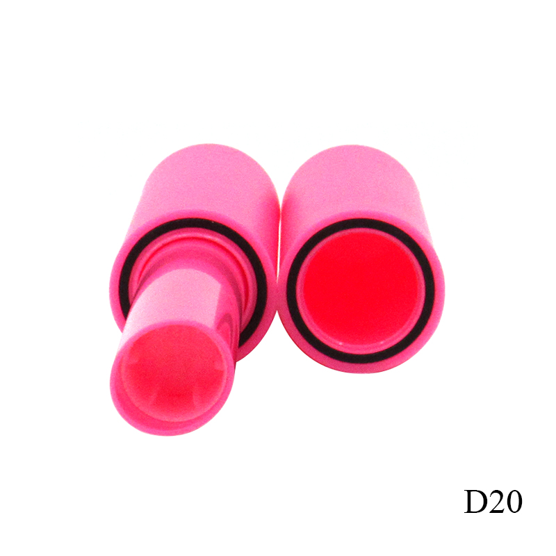 Lipstick tube empty round plastic magnetic adsorption lipstick tube, refillable cosmetic lipstick container