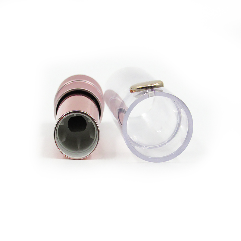 New item cosmetic packaging empty round lipstick tubes plastic container, Slide button open, Support custom processing