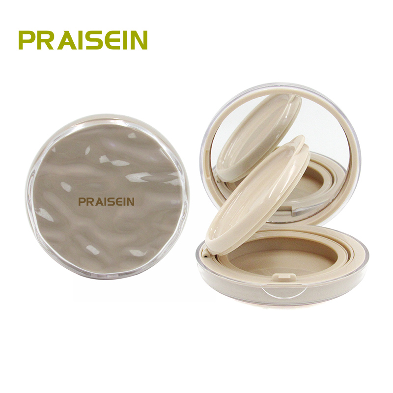 Round air cushion powder case plastic custom water ripple air cushion foundation packaging