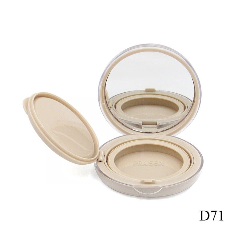 Round air cushion powder case plastic custom water ripple air cushion foundation packaging