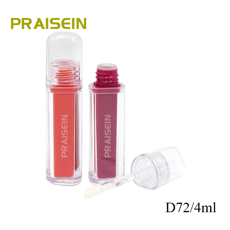 Wholesale private logo 4ml double wall lip glaze lip gloss tube container