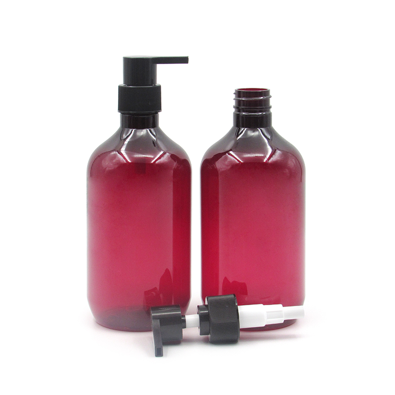 Factory price wholesale High capacity 350ml 500ml 800ml plastic Press type empty hair shampoo bottle with pump