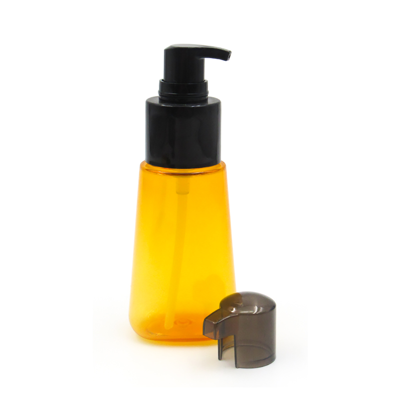 Factory outlet 70ml essential oil bottle, hot selling empty Press-type Hair care plastic bottle offer sample