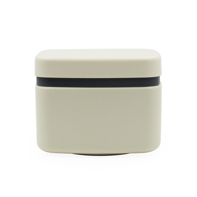 Free sample 500ml hair product container PE plastic square cream jar with lid cosmetic packaging custom logo