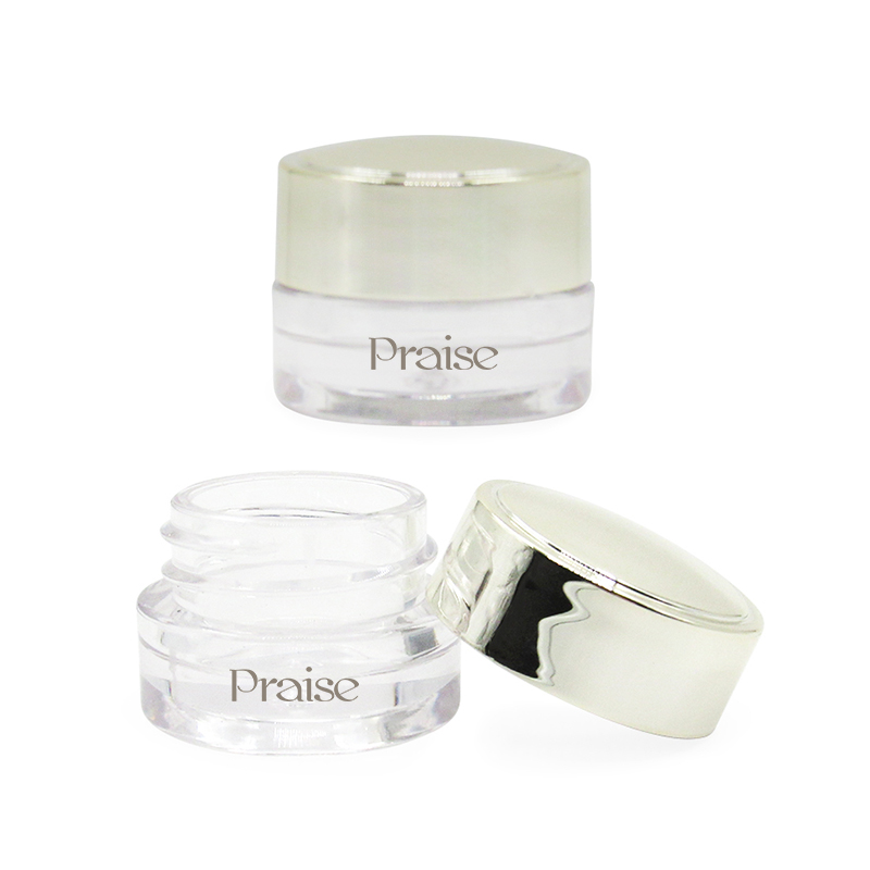 High-grade exquisite plastic eye cream essence empty jar 3g 5g Travel sub-container round mini cream sample bottle