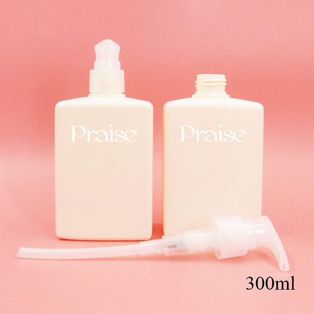 150ml/300ml empty press pump bottles, square plastic hand sanitizer/shampoo bottle, refillable lotion container custom