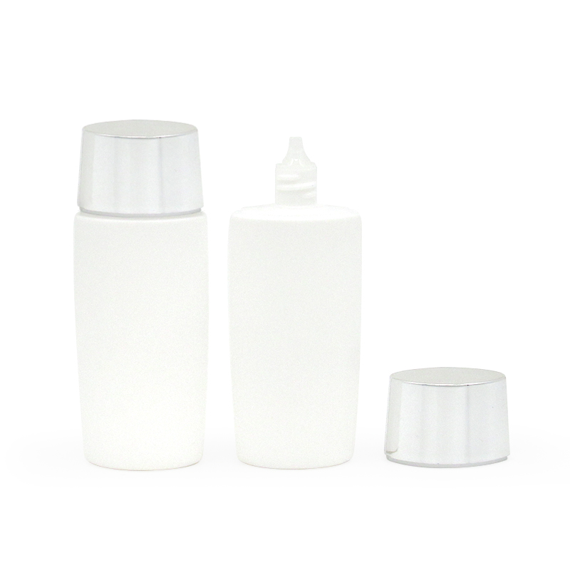 Manufacturers customized 50ml can fill PE white plastic extrusion bottle container, for cosmetic sunscreen lotion