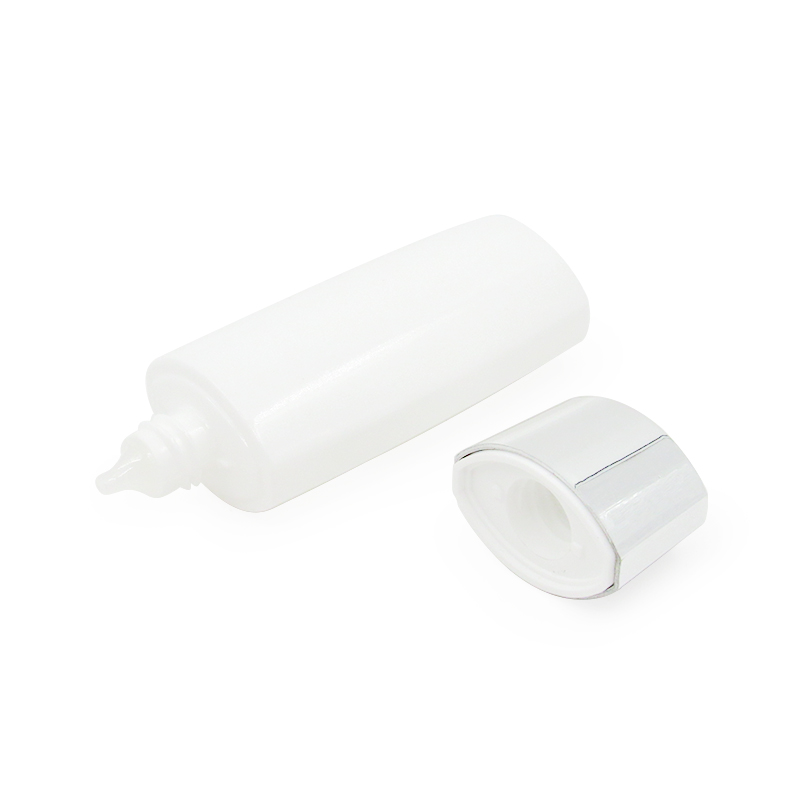 Manufacturers customized 50ml can fill PE white plastic extrusion bottle container, for cosmetic sunscreen lotion