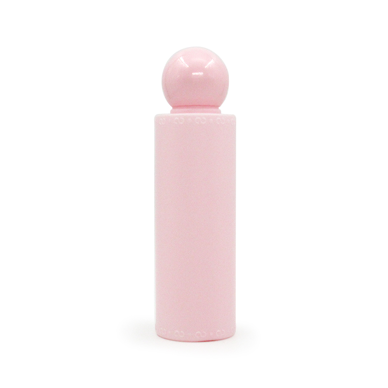 Cosmetic plastic Squeeze bottle packaging 300ml pink round Body lotion empty container Moisturizing Toner Bottle