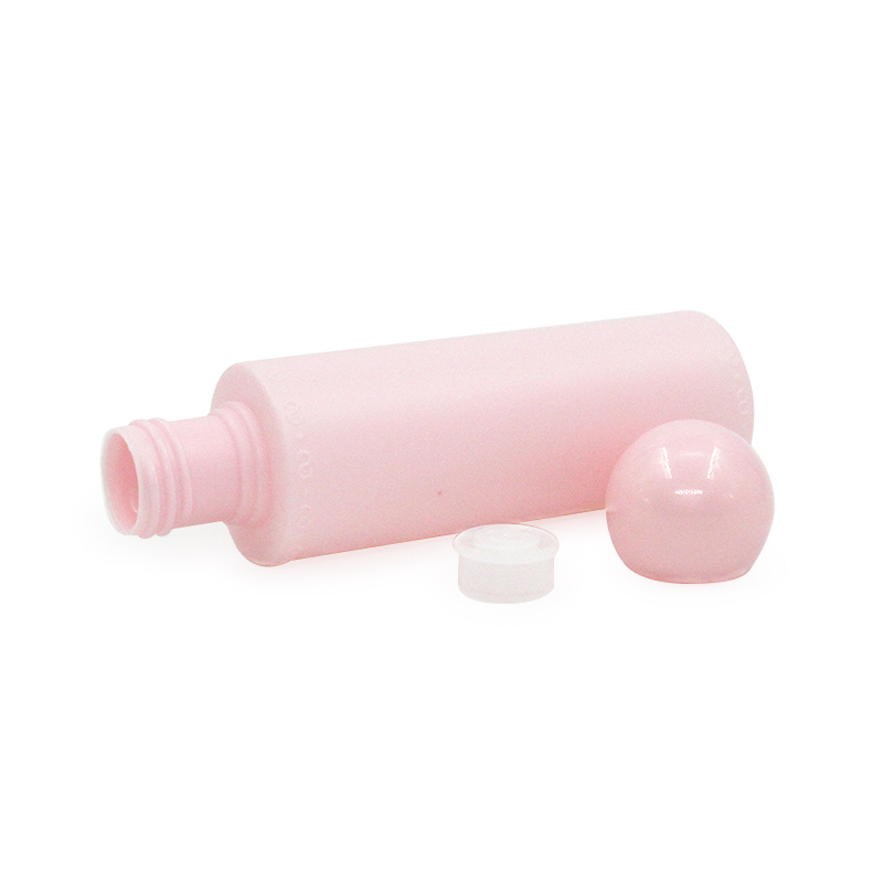 Cosmetic plastic Squeeze bottle packaging 300ml pink round Body lotion empty container Moisturizing Toner Bottle