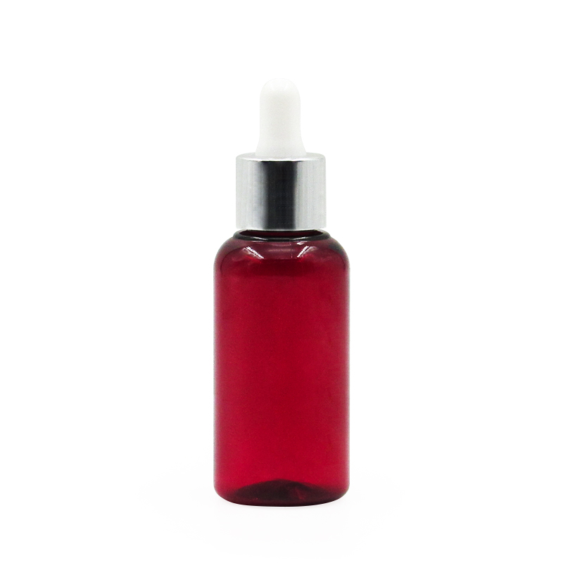 Free samples of popular 60ml round cosmetic essence liquid dropper bottle, essential oil plastic container custom logo