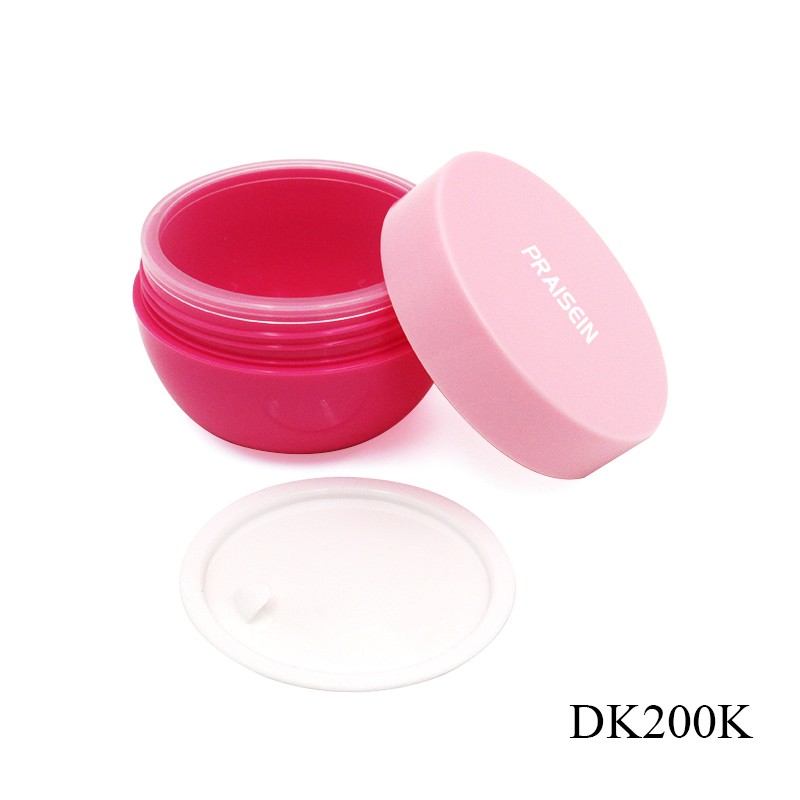 Wholesale 50g clear blue cream jar container round empty plastic jar for cosmetic face cream