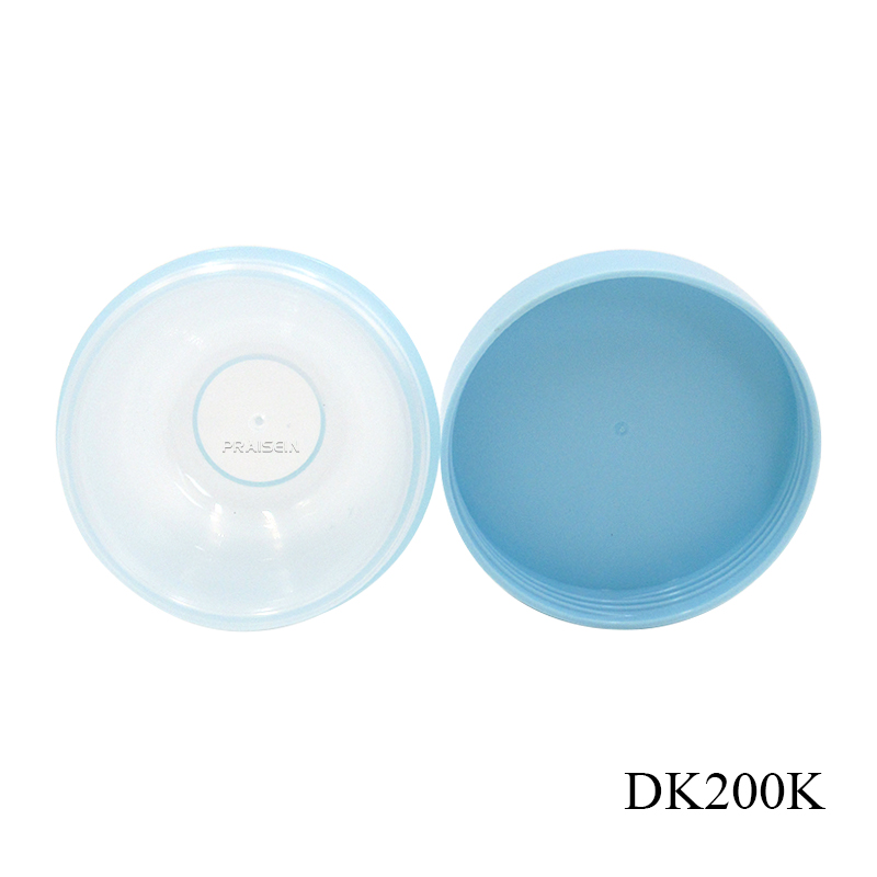 Wholesale 50g clear blue cream jar container round empty plastic jar for cosmetic face cream