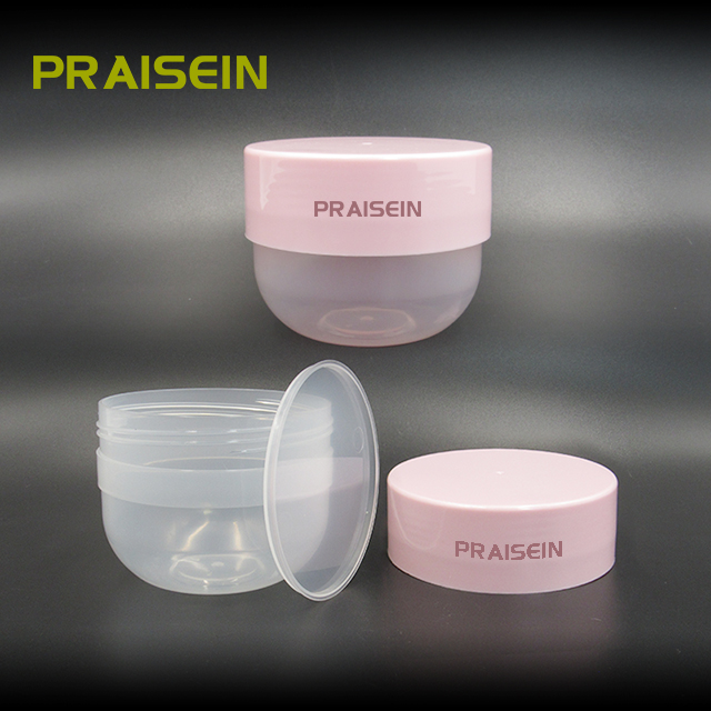 Transparent PP plastic jar 200g capacity empty skin care face cream jar weight 40g cream cosmetic container