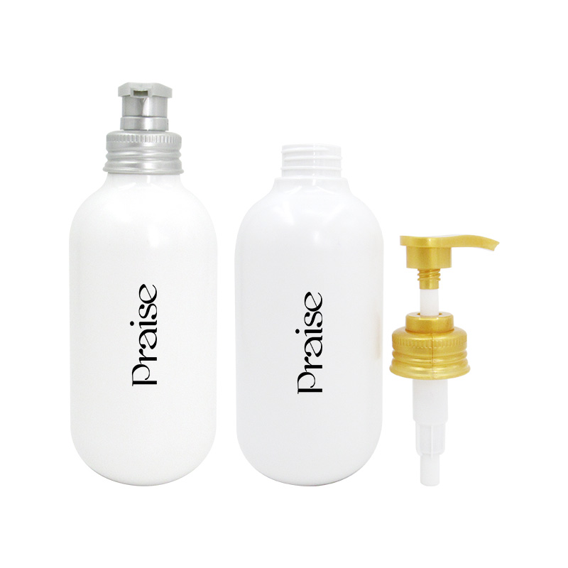 Free sample 500ml/800ml PET plastic shampoo packaging bottle wholesale, round cosmetics lotion press bottle production