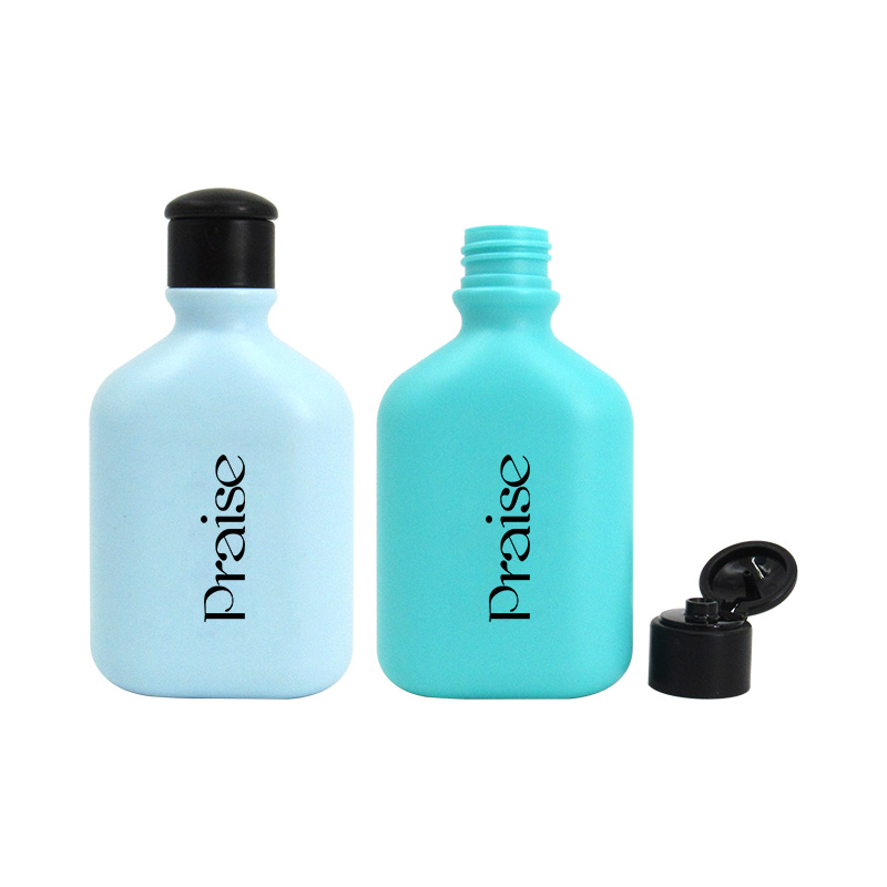 Body lotion bottle 150ml/300ml flip plastic shampoo extrusion bottle, empty cosmetic liquid container wholesale