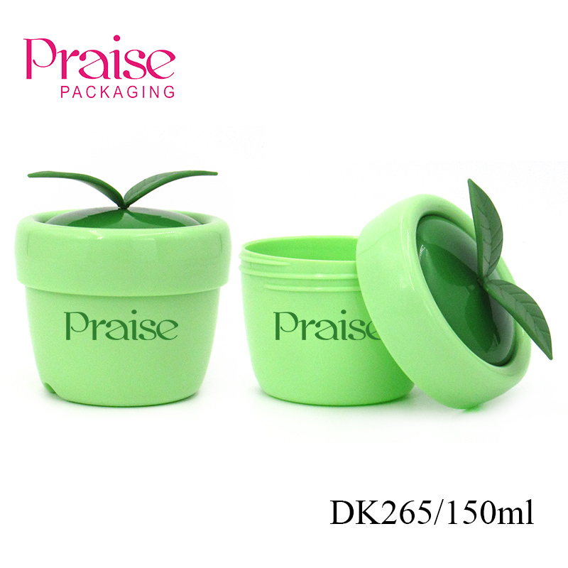 150ml Potted plant modelling plastic skin care mud film jar wholesale round PP wide mouth children's cream container