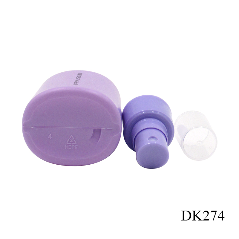 Factory produces empty plastic 100ml HDPE purple spray bottle with lid cosmetic bottle