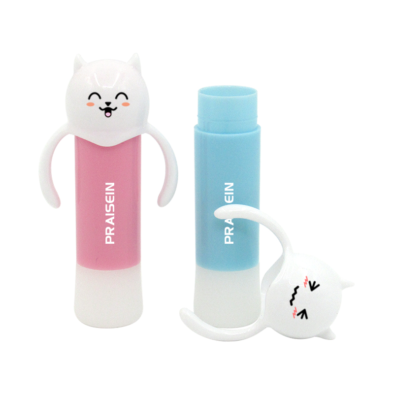 Colourful children's lip balm tube manufacturer wholesale bottom rotating round lip balm container cosmetic packaging