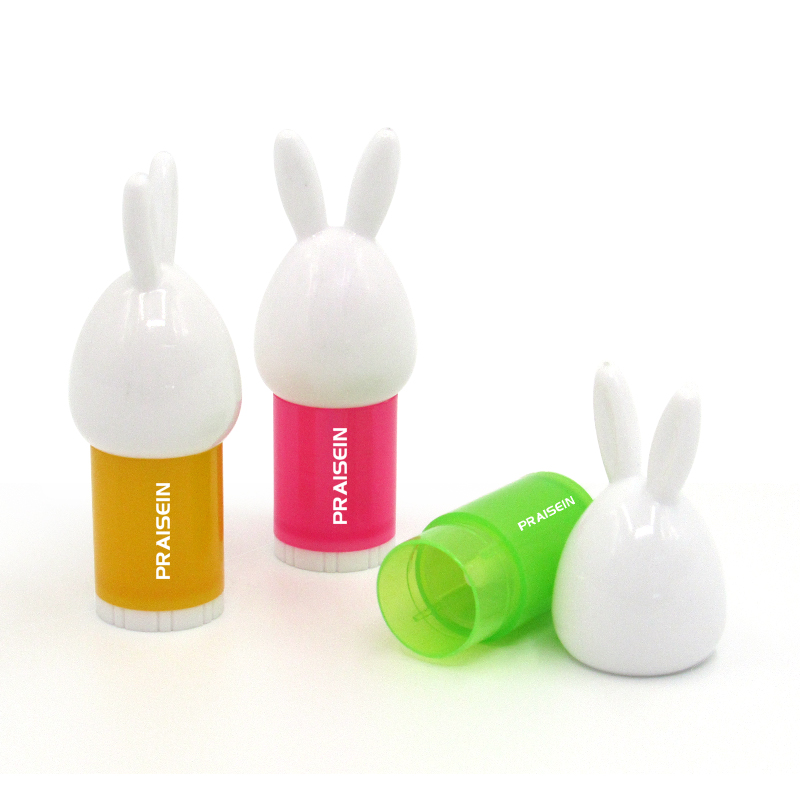 Colourful children's lip balm tube manufacturer wholesale bottom rotating round lip balm container cosmetic packaging