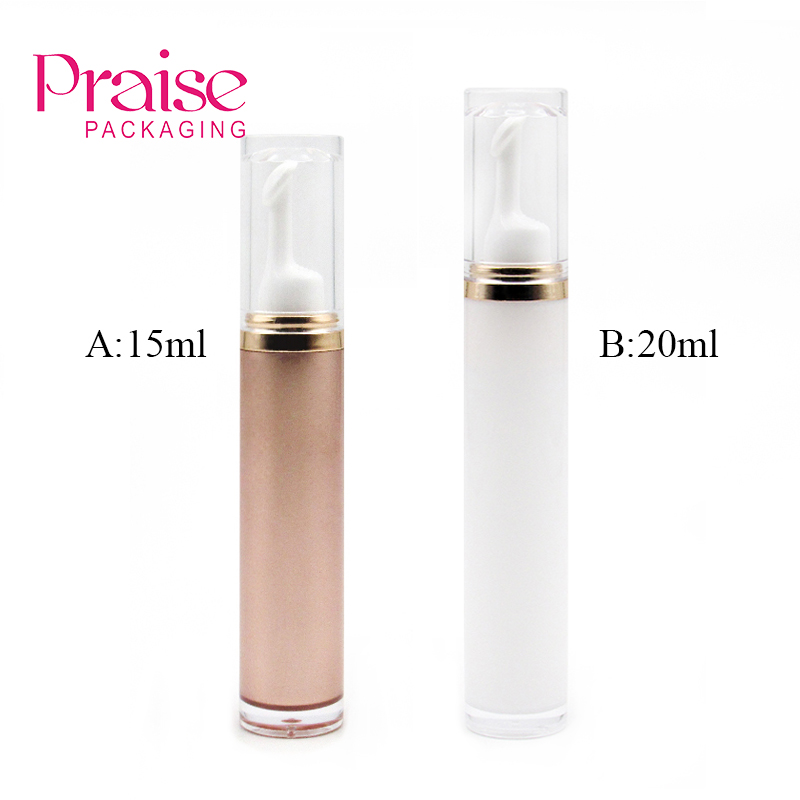 Wholesale cosmetic new item eye essence bottle plastic skin care packaging, 15ml 20ml empty eye cream applicator container