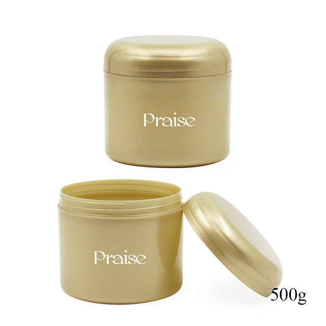 500g empty PP plastic round cosmetic cream container for hair care hair spray jar factory wholesale