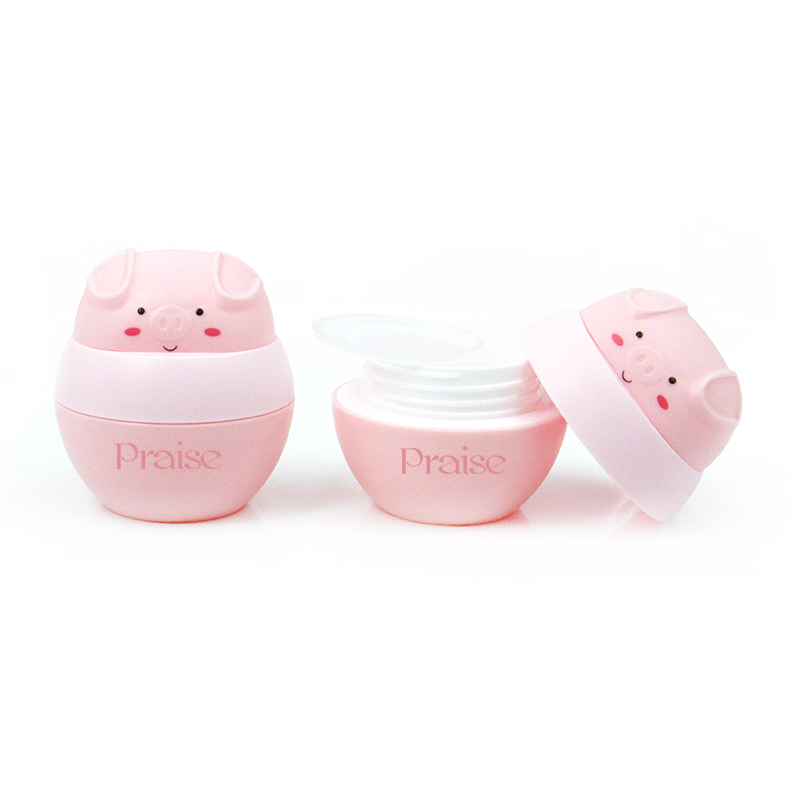 Support custom cartoon children's face cream jars, 50g double-walled wide mouth plastic containers for face skin care products