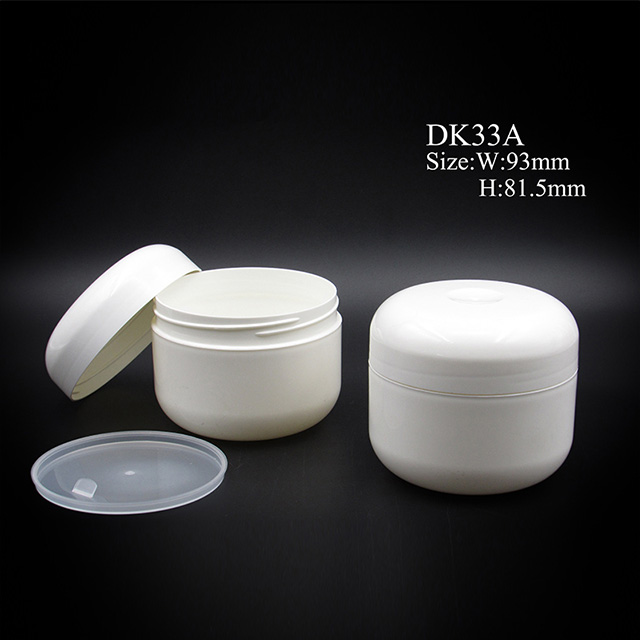 Wholesale plastic big skin care body cream cosmetic empty jar 25g 50g 60g 100g 200g 300g 500g round cream container