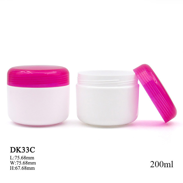 Wholesale plastic big skin care body cream cosmetic empty jar 25g 50g 60g 100g 200g 300g 500g round cream container