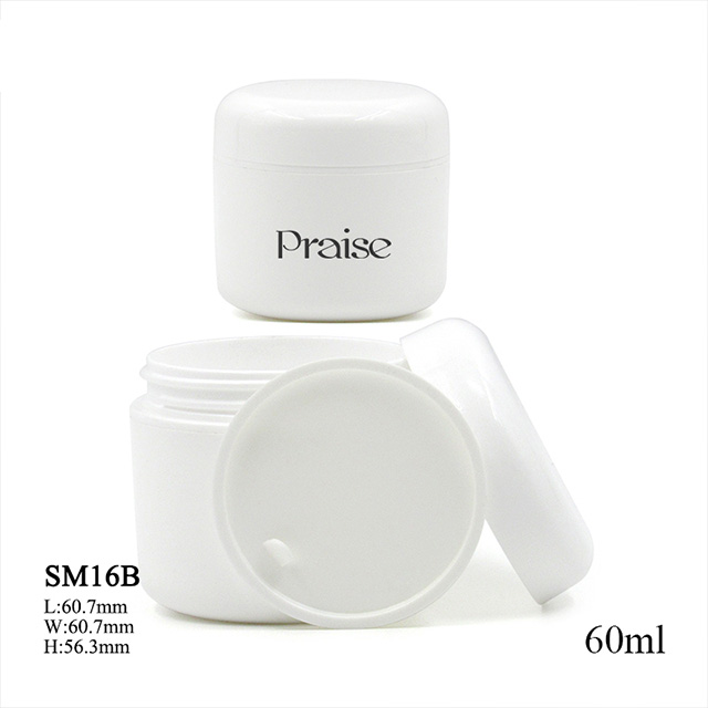 Wholesale plastic big skin care body cream cosmetic empty jar 25g 50g 60g 100g 200g 300g 500g round cream container